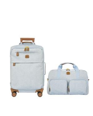 Bric's Volterra 21 Carry On Spinner & 18 Boarding Duffle 2 Piece Luggage Set - Blue