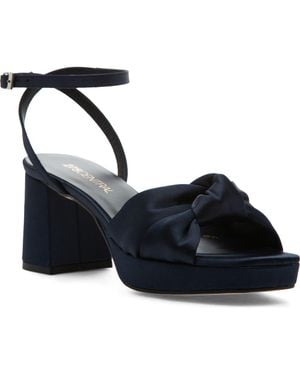 275 Central Malik Ankle Strap Platform Sandal - Black