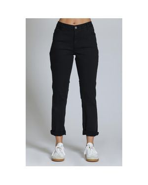 Apny Mid Rise Girlfriend Jeans - Blue