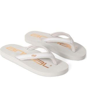 Animal Logo Flip Flops - White
