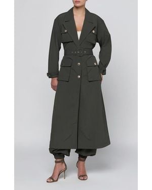 L'Agence Axel Windbreaker Trench Coat - Multicolor