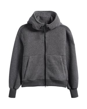 Canada Goose Chilliwack Kind Fleece Hooded Bomber Jacket - Gray