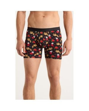 Meundies Stretch Boxer Briefs - Blue