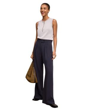 M.M.LaFleur Crimmins Pointelle Tank - Blue