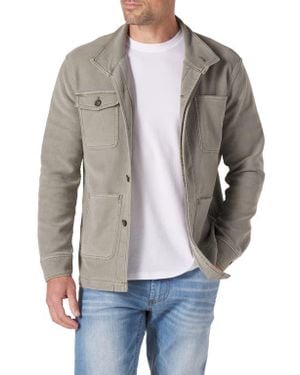 The Normal Brand Comfort Terry Cloth Chore Coat - Gray