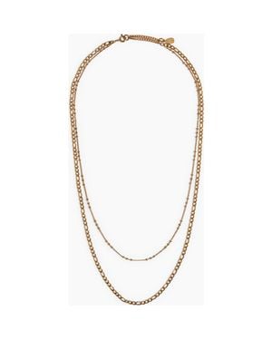 H&M Waterproof Two-Strand Necklace - Metallic