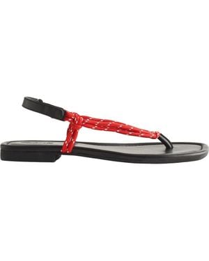 Madewell The Aliyah Paracord Thong Sandal - Red
