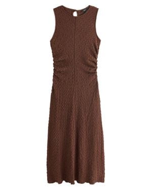 Next Crinkle Sleeveless Maxi Dress - Brown