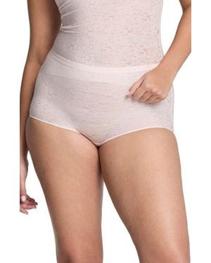 Spanx Spanxsupersmooth Day To Date Night Lace Boyshorts - Pink