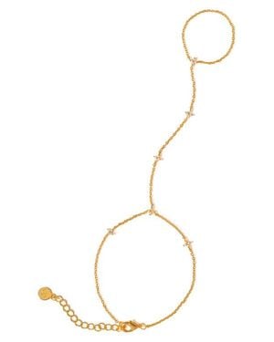 Girls Crew Shimmer Blossom Hand Chain - Metallic