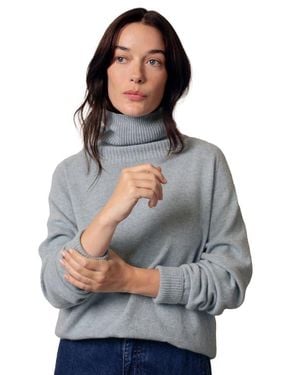 Celtic & Co. Geelong Slouch Turtle Neck Sweater - Gray