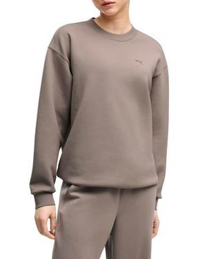 PUMA Cloudspun Crewneck Sweatshirt - Brown