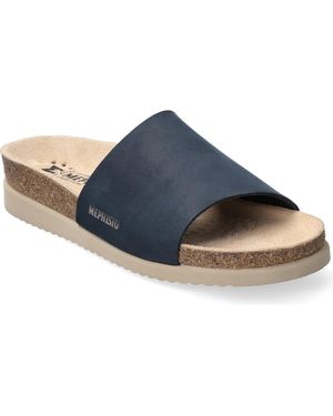 Mephisto Hanik Slide Sandal - Blue