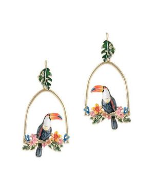 Bill Skinner Studio Hoop Drop Earrings - Metallic
