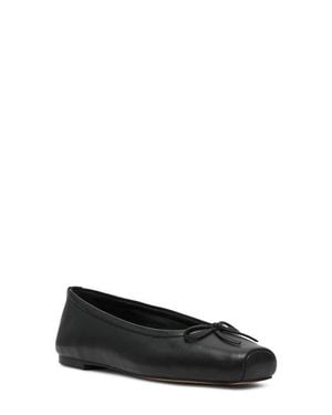 Steve Madden Eleve Square Toe Flat - Black
