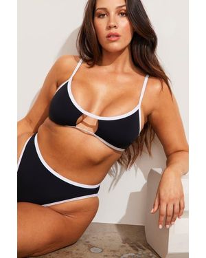 Negative Underwear Swim Cutout Top - Black