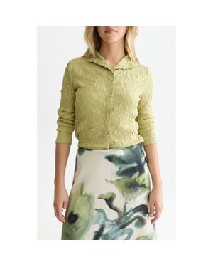 Scotch & Soda Floral Jacquard Button-Up Shirt - Green