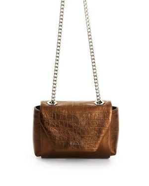 Velez Mini Lili Leather Crossbody Bag - Brown