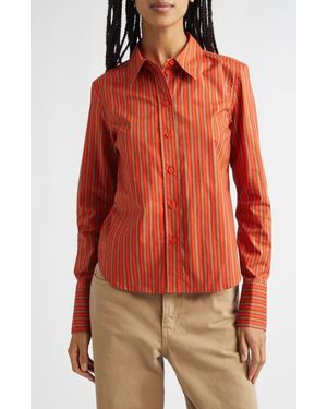 Marimekko Innota Piccolo Stretch Cotton Shirt - Red