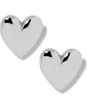 Jennifer Fisher Small Puffy Heart Earrings - White