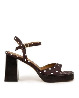 Bobbies Lenka Heeled Sandals - Metallic