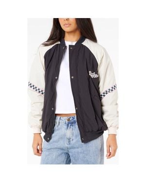 Rip Curl Sunset Luau Nylon Bomber Jacket - Black