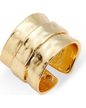 Karine Sultan Parchment Textured Ring - Metallic