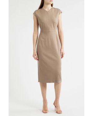 BOSS Dulisa Sheath Dress - Natural