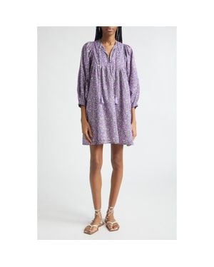 MILLE Daisy Long Sleeve Dress - Purple