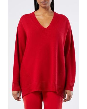 Marina Rinaldi Sierra Wool Blend Sweater - Red