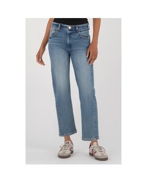 Kut From The Kloth Kit Mid Rise Ankle Baggy Straight Leg Jeans - Blue