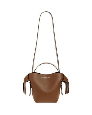 Acne Studios Mini Musubi Leather Shoulder Bag - Brown