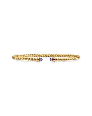 David Yurman Micro Cablespira Flex Bracelet - White