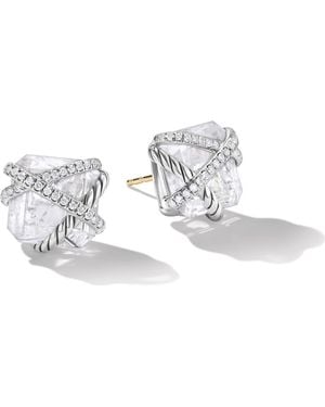 David Yurman Cable Wrap Stud Earrings - Metallic