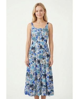 Ro's Garden Camillie Midi Dress - Blue