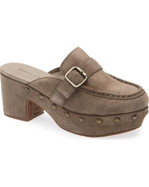 Chocolat Blu Genni Platform Loafer Mule - Brown