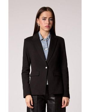 Blue Revival Helen Blazer With Removable Denim Insert - Black
