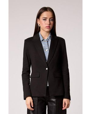 Blue Revival Helen Blazer With Removable Denim Insert - Black