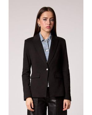 Blue Revival Helen Blazer With Removable Denim Insert - Black