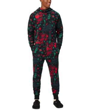 Fabletics The Go-To Fleece Hooded Jumpsuit - Black