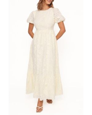 Petal & Pup Janice Cotton Maxi Dress - Natural