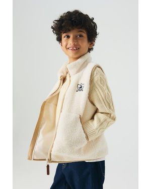 H&M Teddy Gilet - Natural