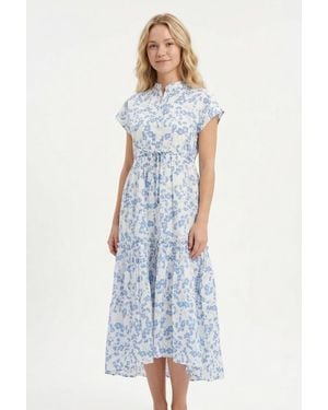 Ro's Garden Mumi Midi Dress - Blue
