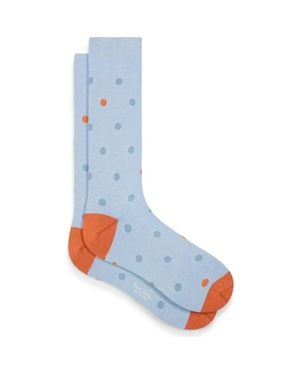 Paul Smith Orlando Polka Dot Dress Socks - Blue
