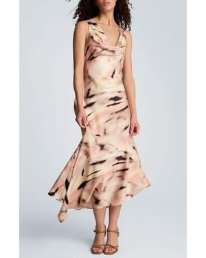 Kenneth Cole Asymmetric Hem Sleeveless Maxi Dress - Multicolor