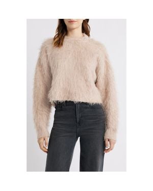 Mango Brushed Mock Neck Sweater - Black