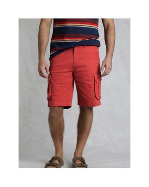 Weird Fish Rigney Cargo Shorts - Red