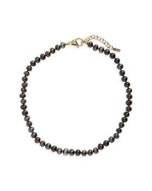 Eliou Kala Freshwater Pearl Necklace - Metallic
