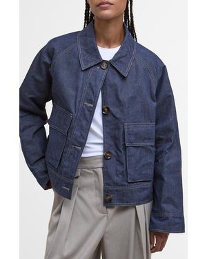 Barbour Water Resistant Denim Jacket - Blue