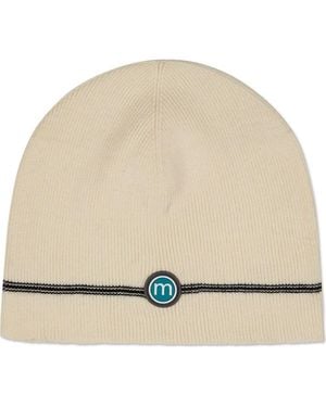 Memoi Knit-In Bow Beanie - Natural